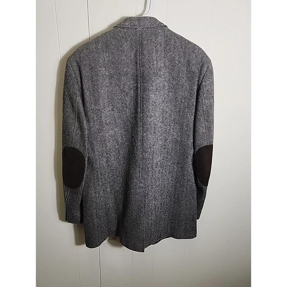 Vintage Lauren Ralph Lauren Blazer Herringbone 42 L 2 Button